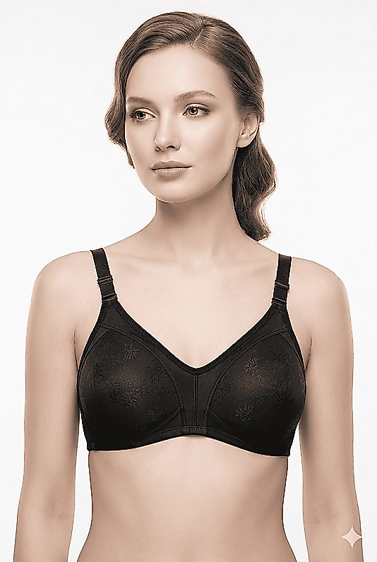 Liza 303 Balensiz Dantelli Toparlayıcı Minimizer Sütyen Siyah