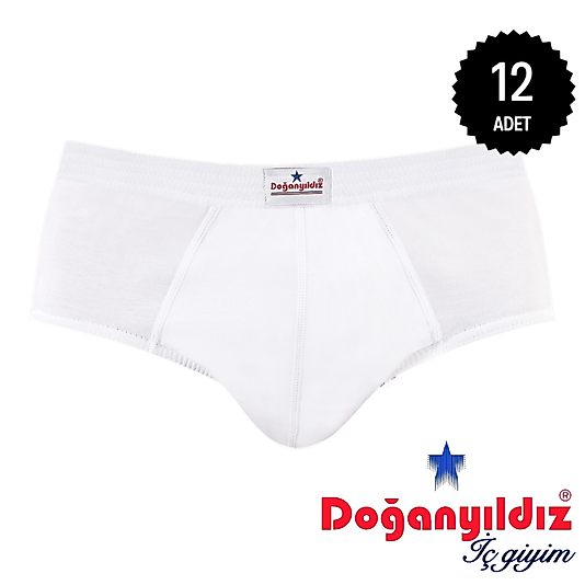 Doğan Yıldız 2010 Lüks Penye Erkek Slip Külot 12 li Paket