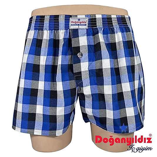Doğan Yıldız 2250 Yazlık Poplin Boxer Karışık Renk 6 lı Paket