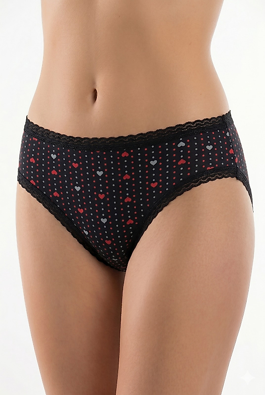 Gümüş 6042 Likralı Petek Bikini Karışık 6'lı Paket