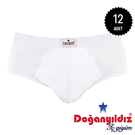 Doğan Yıldız 2010 Lüks Penye Erkek Slip Külot 12 li Paket