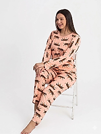 Teknur Süet kumaş Pijama Takım