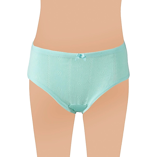 Gümüş 3078 Kız Çocuk Jakarlı Slip Külot Karışık 3 lü Paket