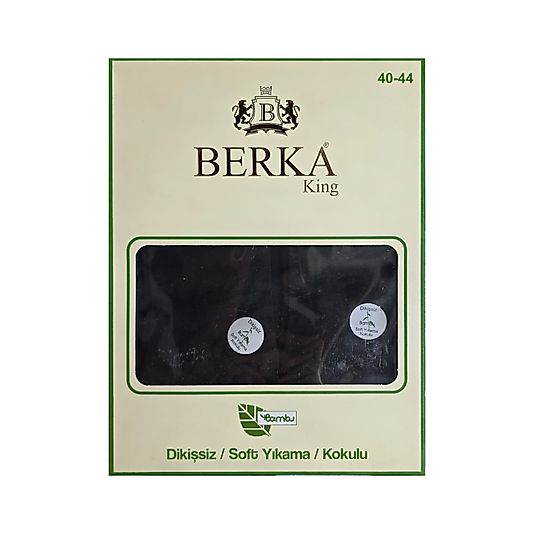 Berka Erkek Bambu Patik Çorap Beyaz 12'li Paket 40-44