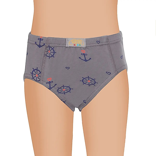 Gümüş 3090 Erkek Çocuk Likralı Empirme Slip Külot Karışık 6 lı Paket