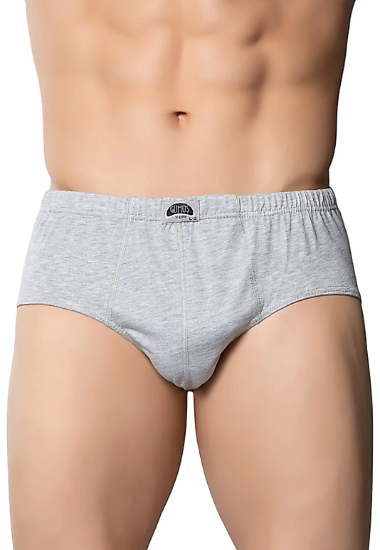 Gümüş 4014 Erkek Penye Kom Slip Külot Gri 12 li Paket