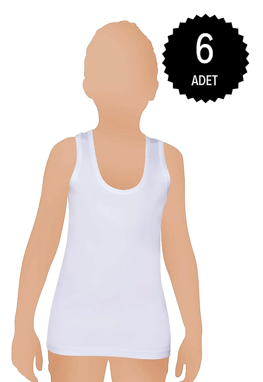 Gümüş 3021 Erkek Çocuk Penye Atlet 6 lı Paket
