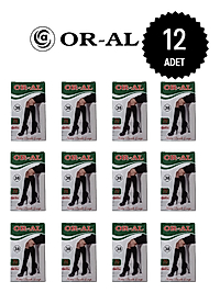 Oral Kadın 70 Denye Opak Dizaltı Çorap 12 Li Paket