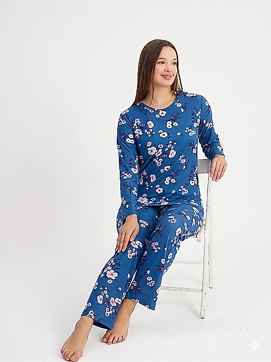 Teknur Süet kumaş Pijama Takım